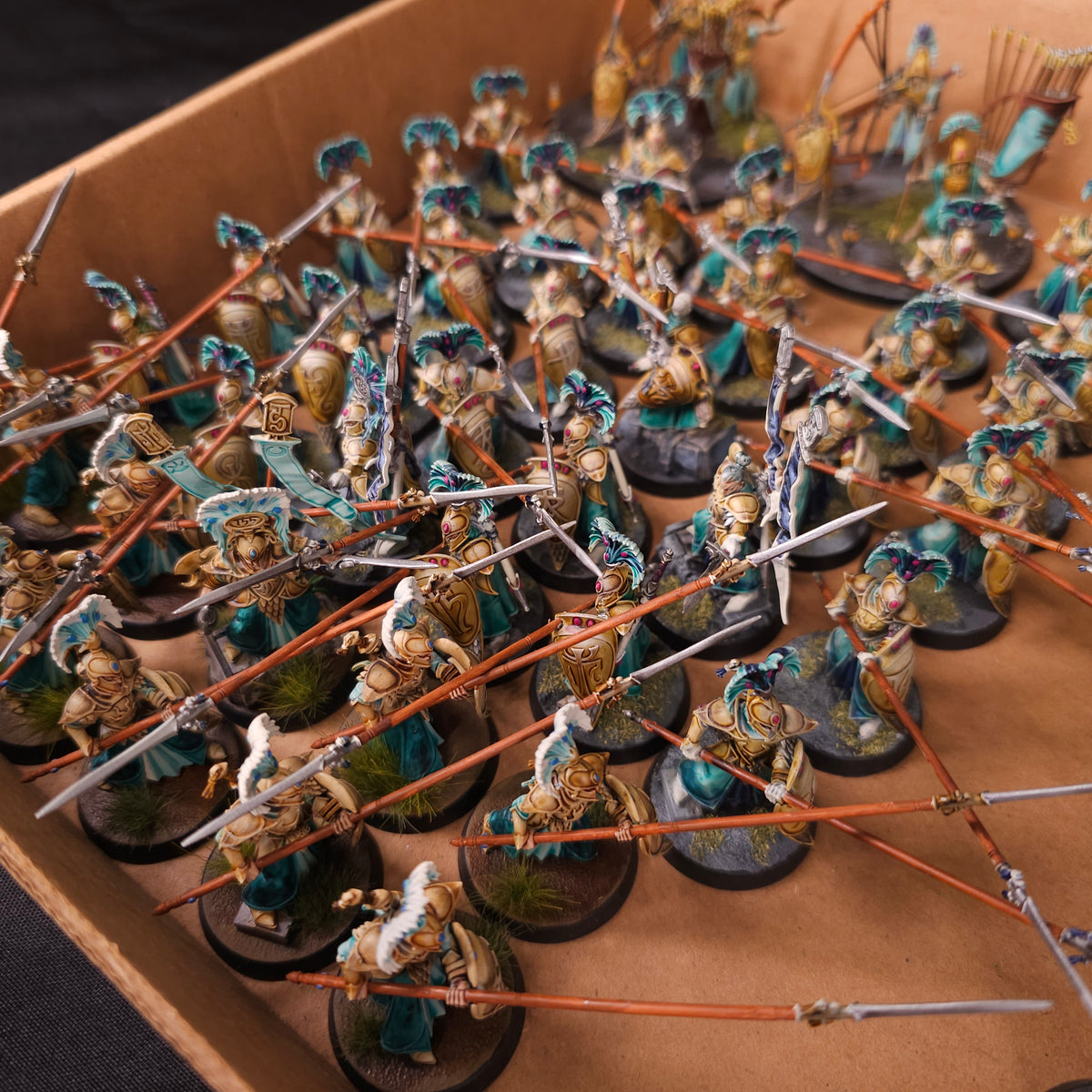 Age of Sigmar - Lumineth Realm-lords - Painted Vanari Infantry & Ballistas