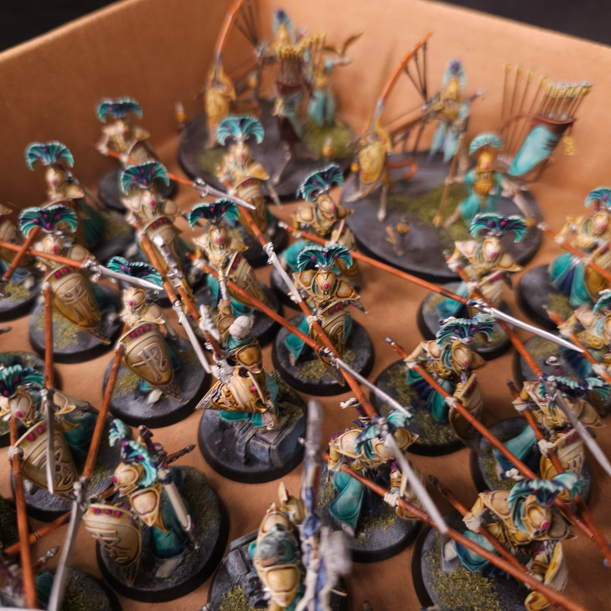 Age of Sigmar - Lumineth Realm-lords - Painted Vanari Infantry & Ballistas