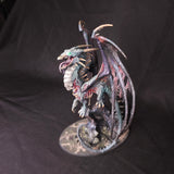 Fantasy Miniatures - Painted Undead Dragon on Scenic Base - Non-GW Model