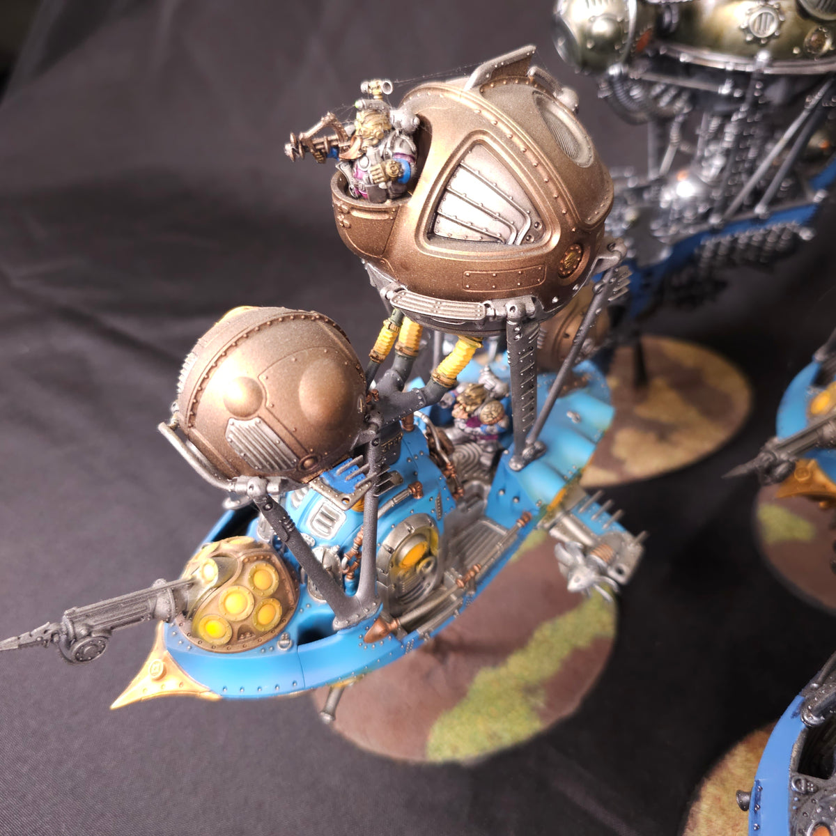 Age of Sigmar - Kharadron Overlords - Painted Ironclad & Frigate Fleet