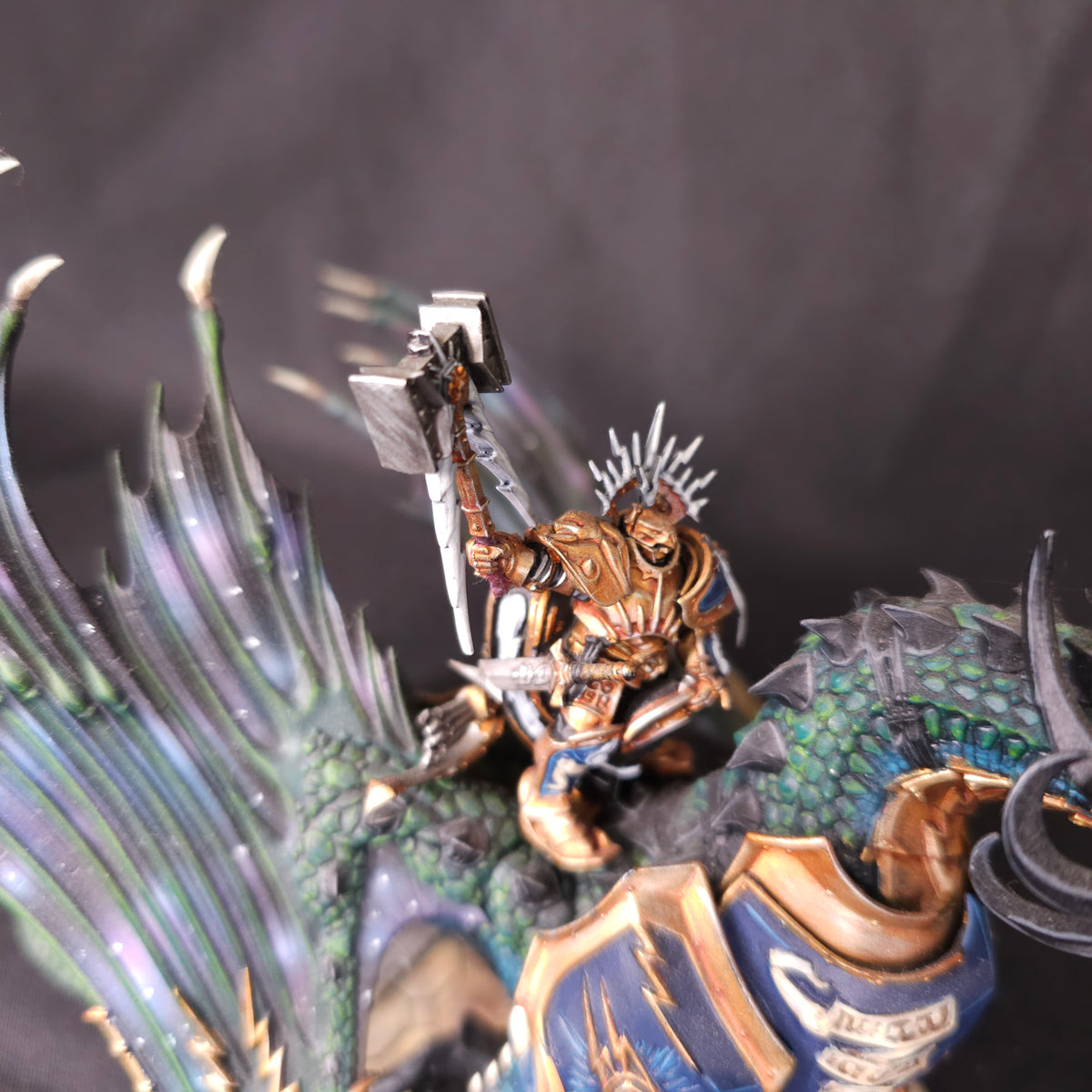 Age of Sigmar - Stormcast Eternals - Painted Lord-Celestant on Stardrake