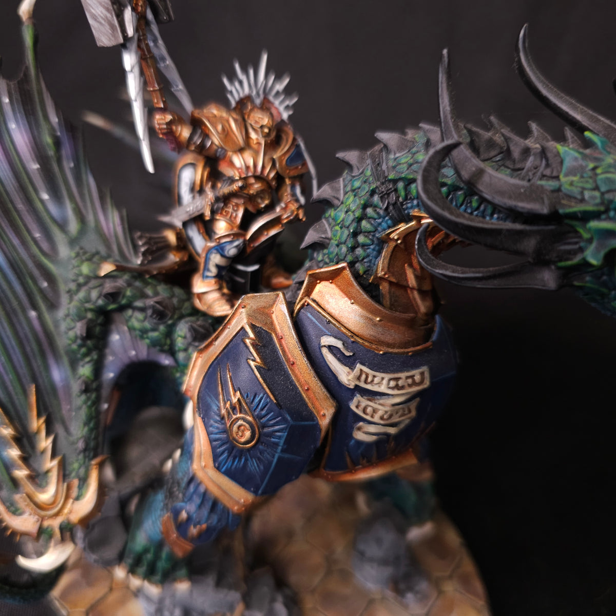 Age of Sigmar - Stormcast Eternals - Painted Lord-Celestant on Stardrake