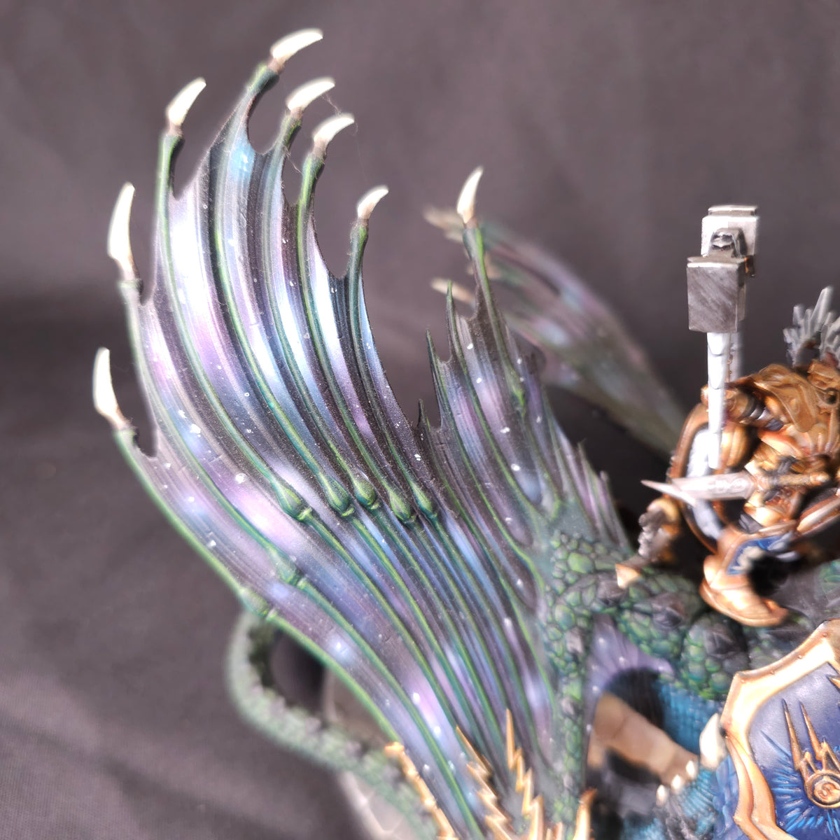 Age of Sigmar - Stormcast Eternals - Painted Lord-Celestant on Stardrake