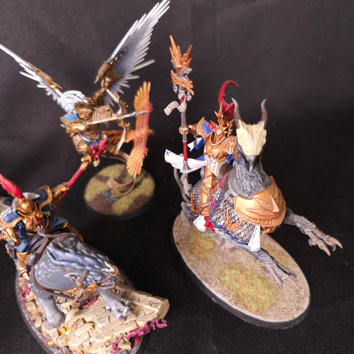 Age of Sigmar - Stormcast Eternals - Painted Mounted and Sacrosanct Heroes