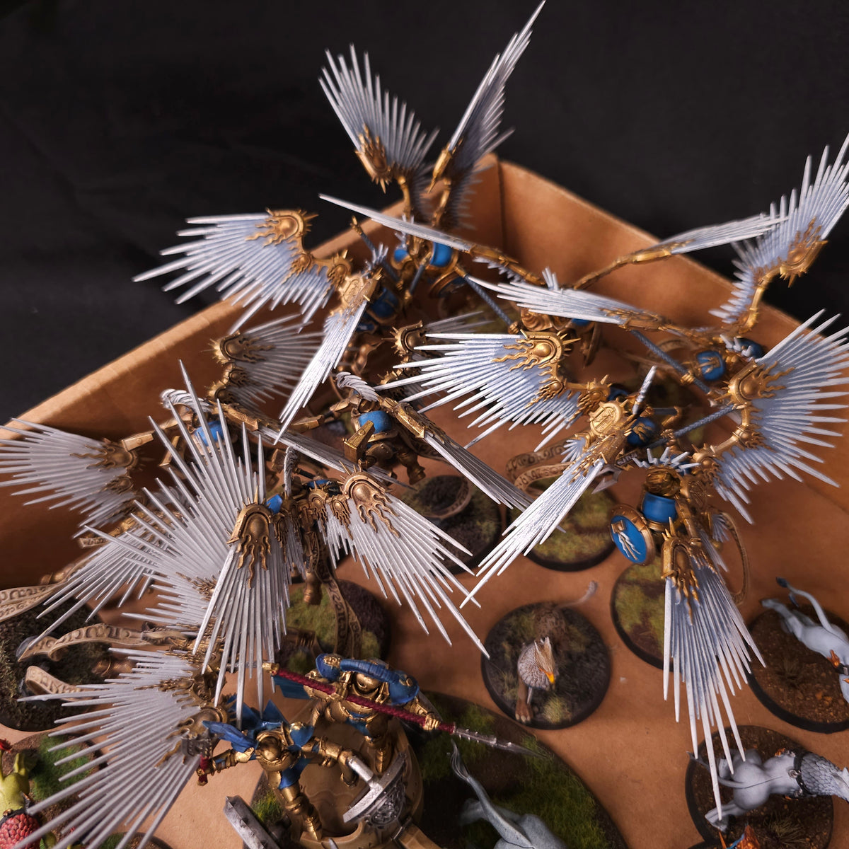 Age of Sigmar - Stormcast Eternals - Painted Vanguard Cavalry and Beasts