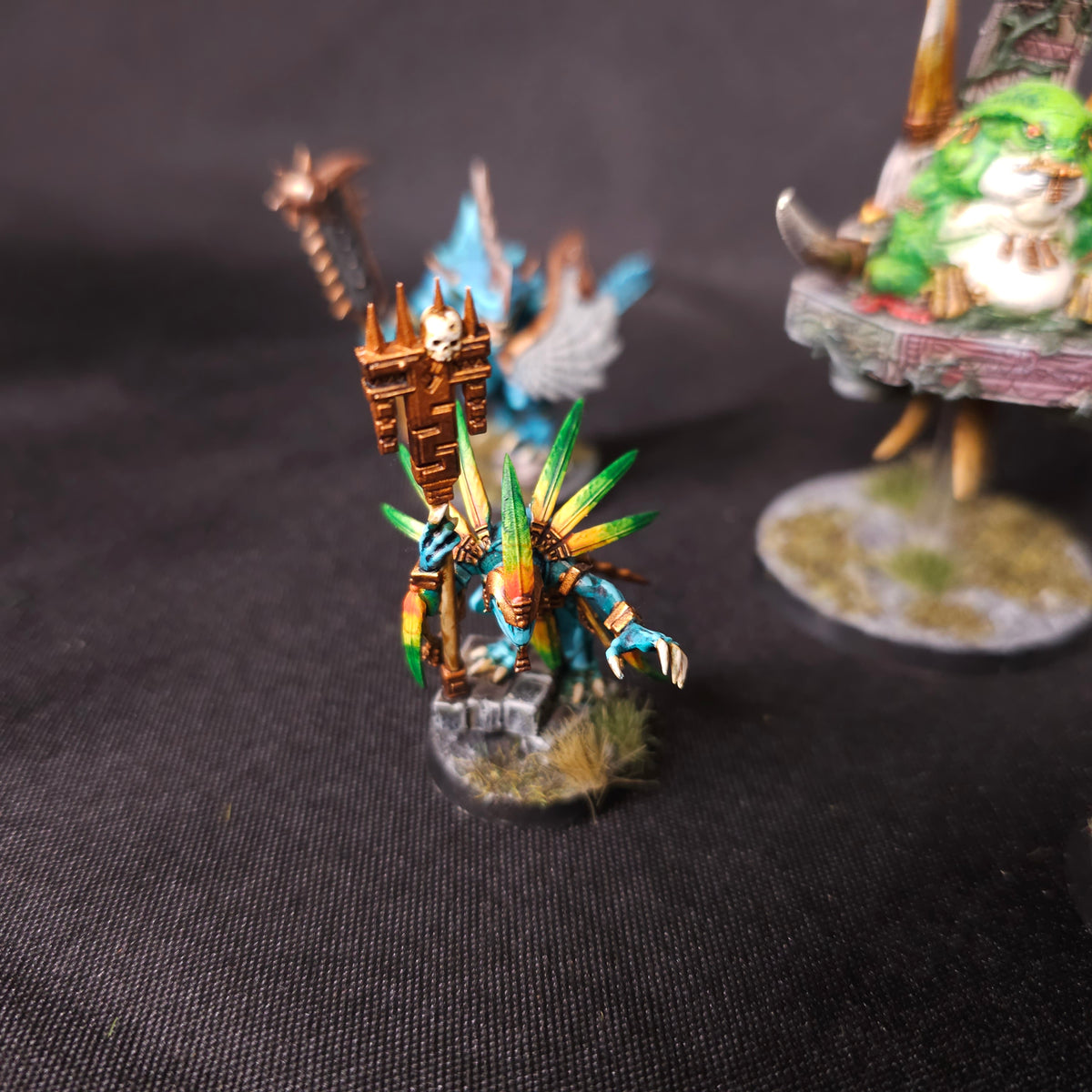 Age of Sigmar / The Old World - Seraphon / Lizardmen - Painted Slann and Heroes