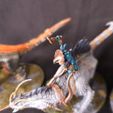 Age of Sigmar / The Old World - Seraphon / Lizardmen - Painted Carnosaur and Troglodon Monsters