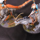 Age of Sigmar / The Old World - Seraphon / Lizardmen - Painted Carnosaur and Troglodon Monsters