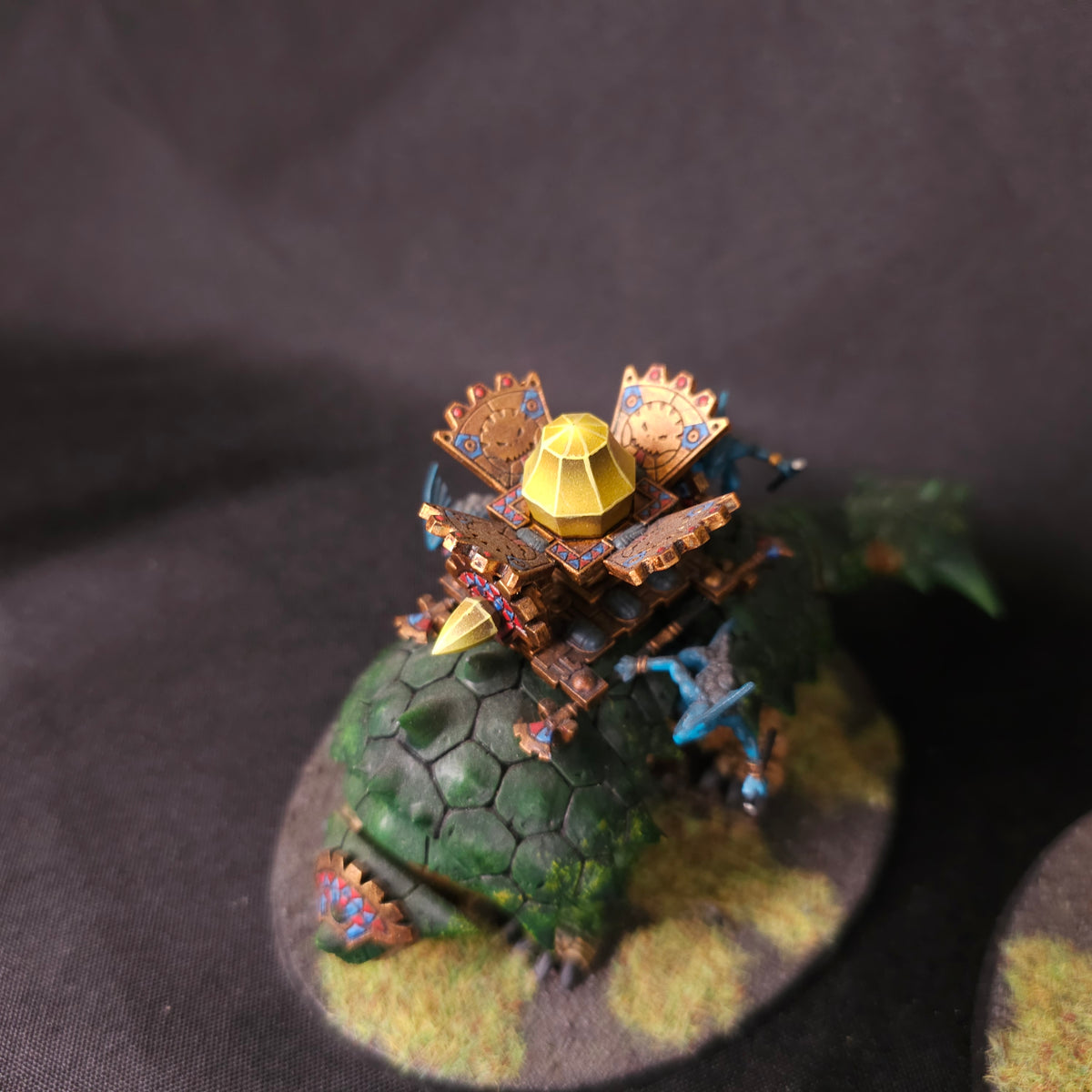 Age of Sigmar / The Old World - Seraphon / Lizardmen - Painted Stegadon and Bastiladon Monsters