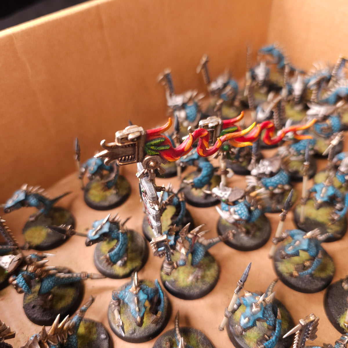 Age of Sigmar / The Old World - Seraphon / Lizardmen - Painted Saurus Infantry