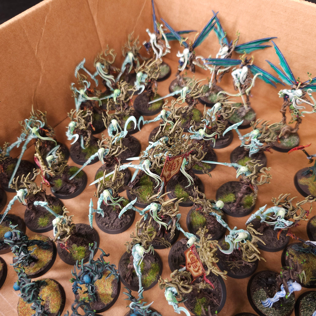 Age of Sigmar - Sylvaneth - Painted Revenant Infantry and Gossamid Archers
