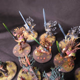 Age of Sigmar - Sylvaneth - Painted Kurnoth Hunters with Bows, Swords and Scythes