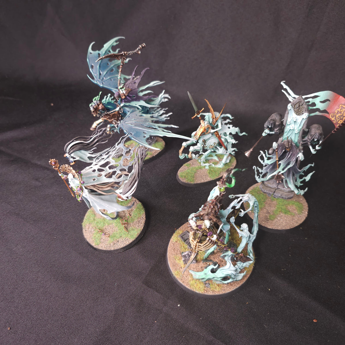 Warhammer Age of Sigmar - Nighthaunt - Painted Named Characters and Mounted Leader