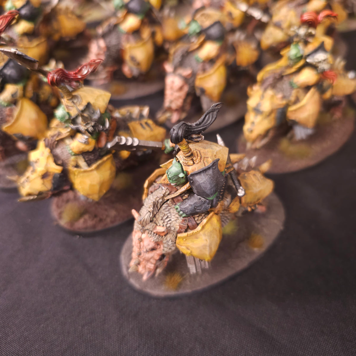 Age of Sigmar - Ironjawz - Painted Gore-grunta Cavalry