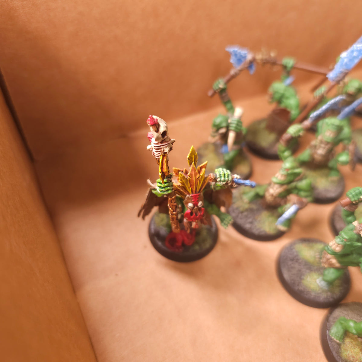 Age of Sigmar / The Old World - Bonesplitterz / Orc & Goblin Tribes - Painted Savage Orc Infantry and Shamans