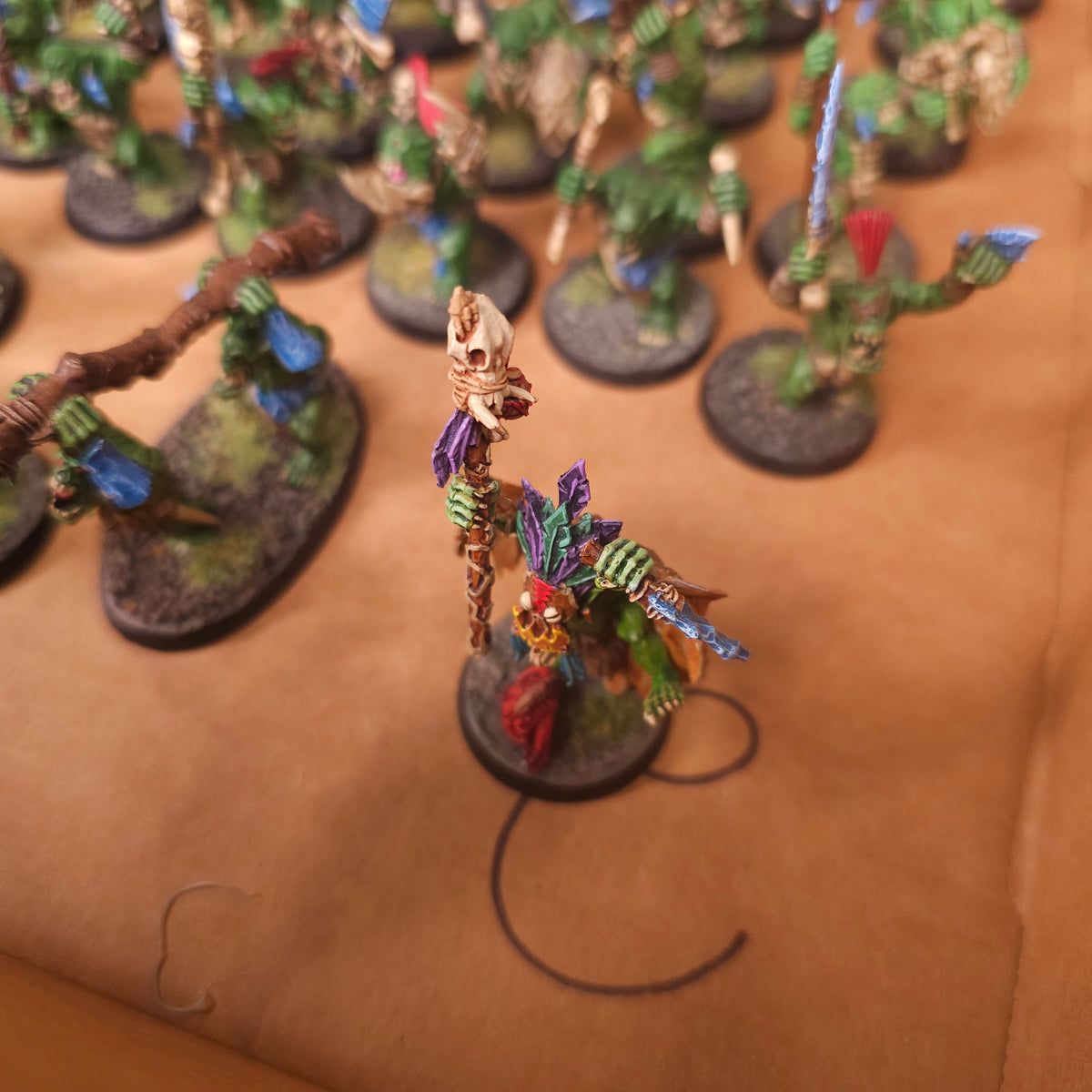Age of Sigmar / The Old World - Bonesplitterz / Orc & Goblin Tribes - Painted Savage Orc Infantry and Shamans