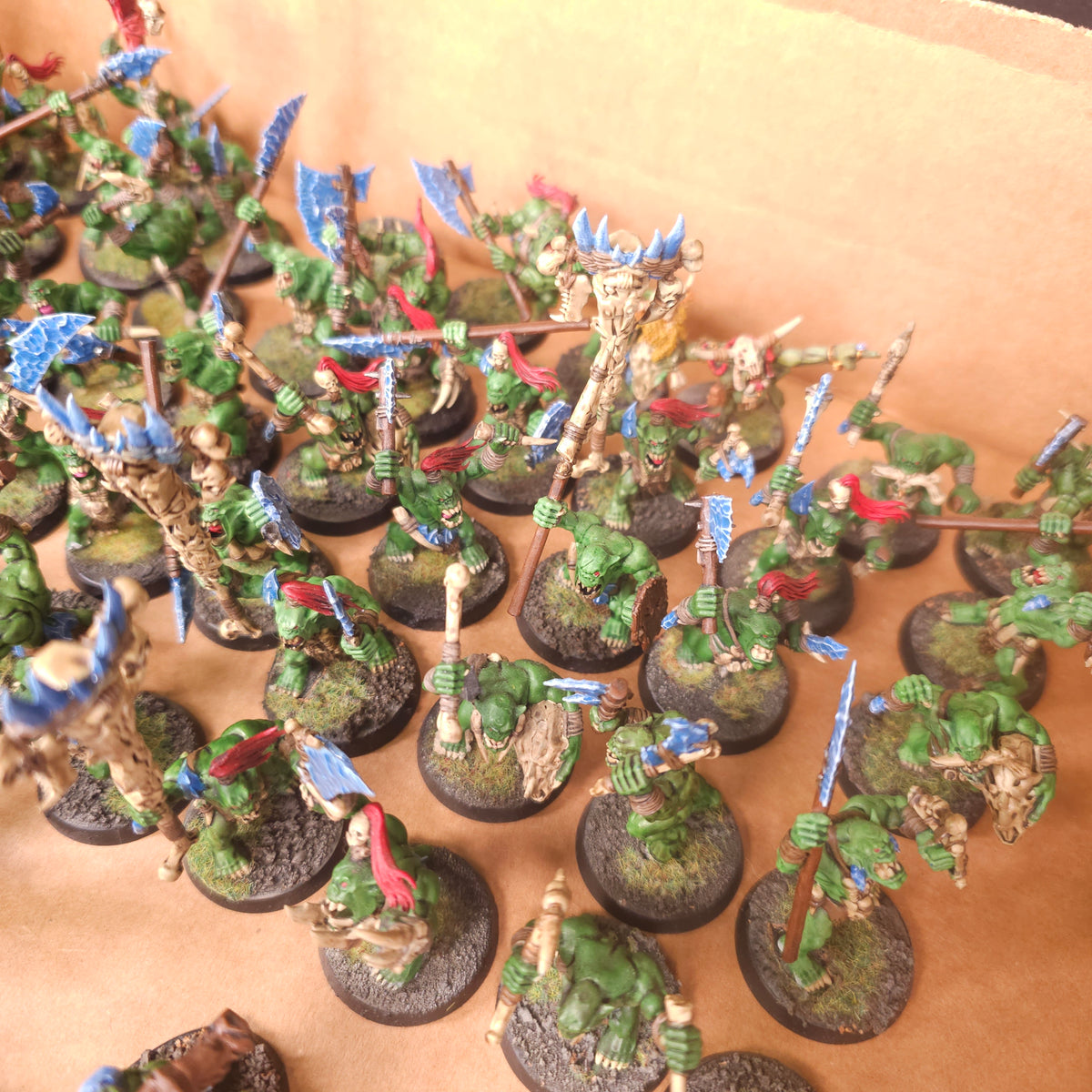 Age of Sigmar / The Old World - Bonesplitterz / Orc & Goblin Tribes - Painted Savage Orc Infantry and Shamans