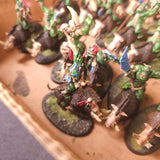 Age of Sigmar / The Old World - Bonesplitterz / Orc & Goblin Tribes - Painted Savage Orc Boar Riders