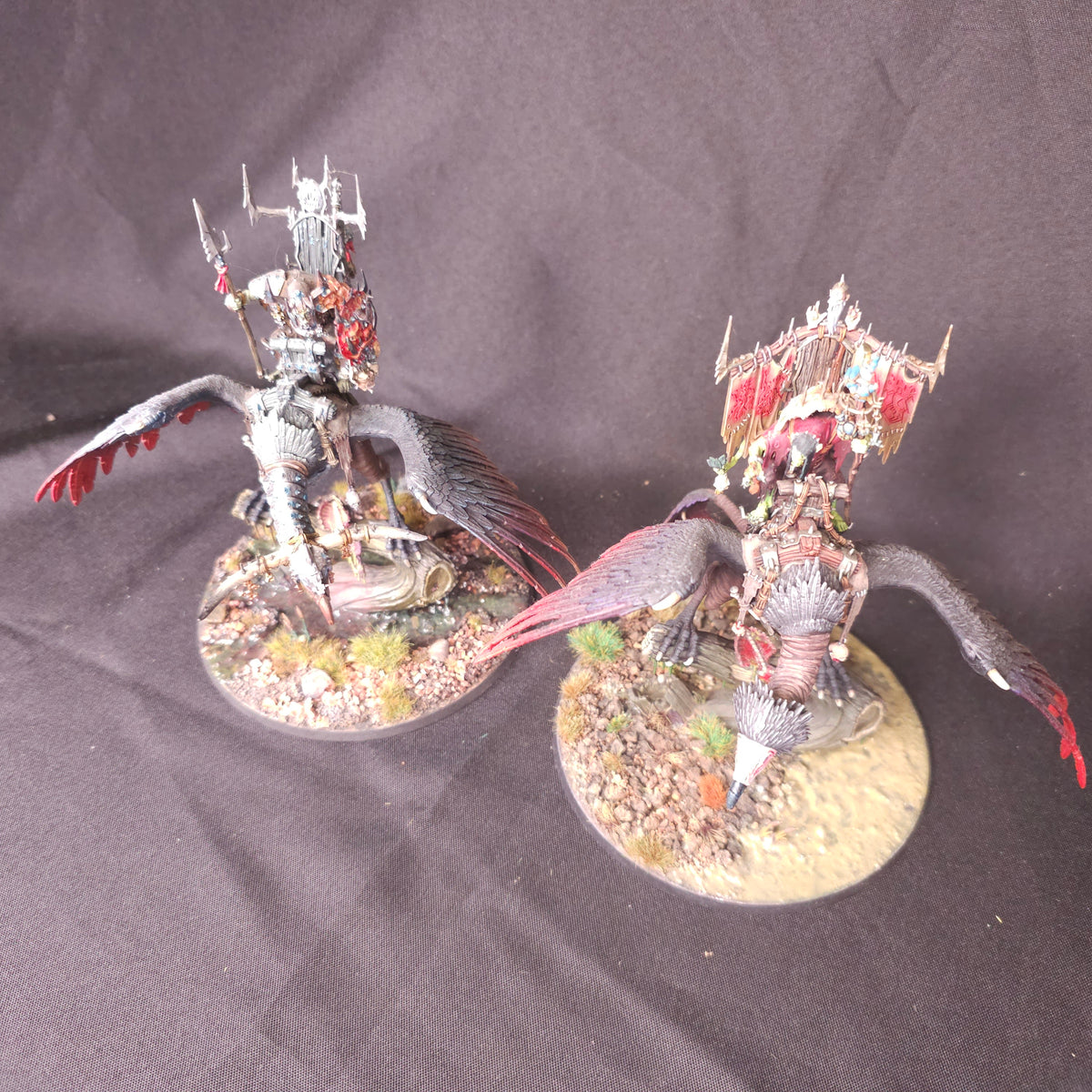 Age of Sigmar - Kruleboyz - Painted Vulcha Centerpieces