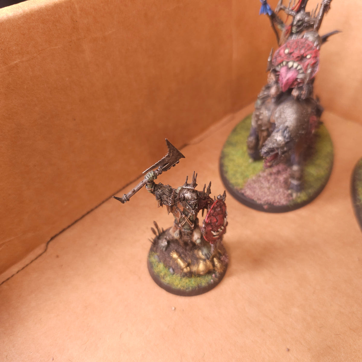 Age of Sigmar - Kruleboyz - Painted Mounted and Foot Heroes