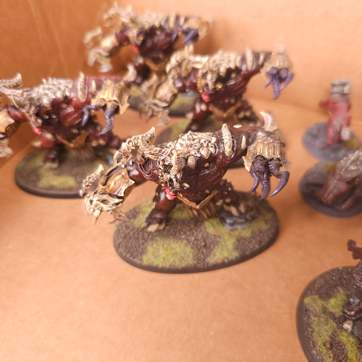 Age of Sigmar - Blades of Khorne - Painted Scyla and Khorne Beasts