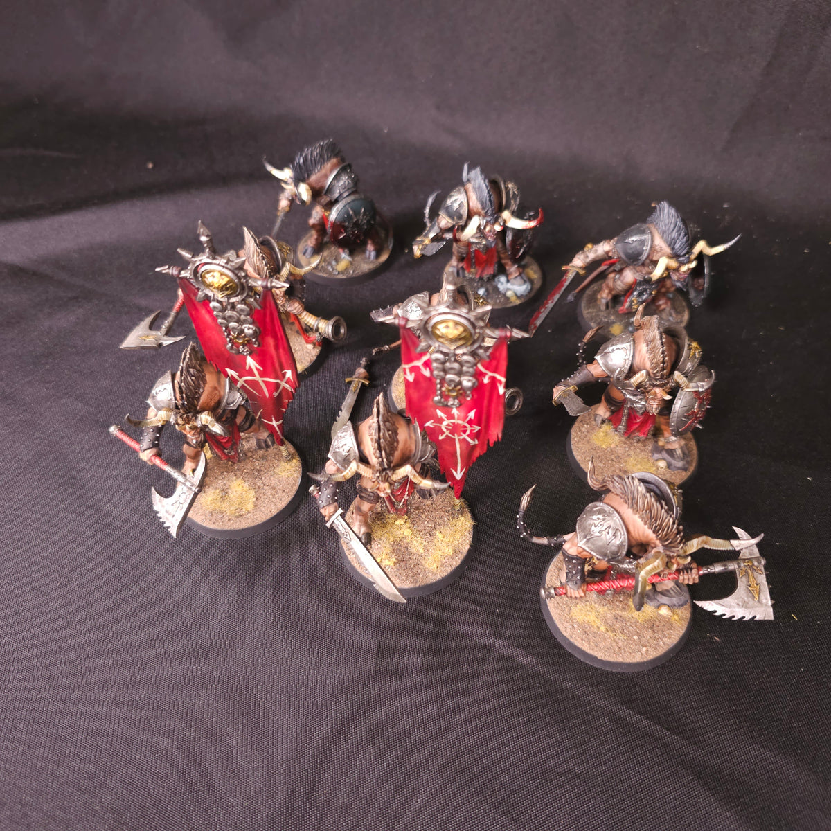 Age of Sigmar - Slaves to Darkness - Painted Ogroid Theridon Warband