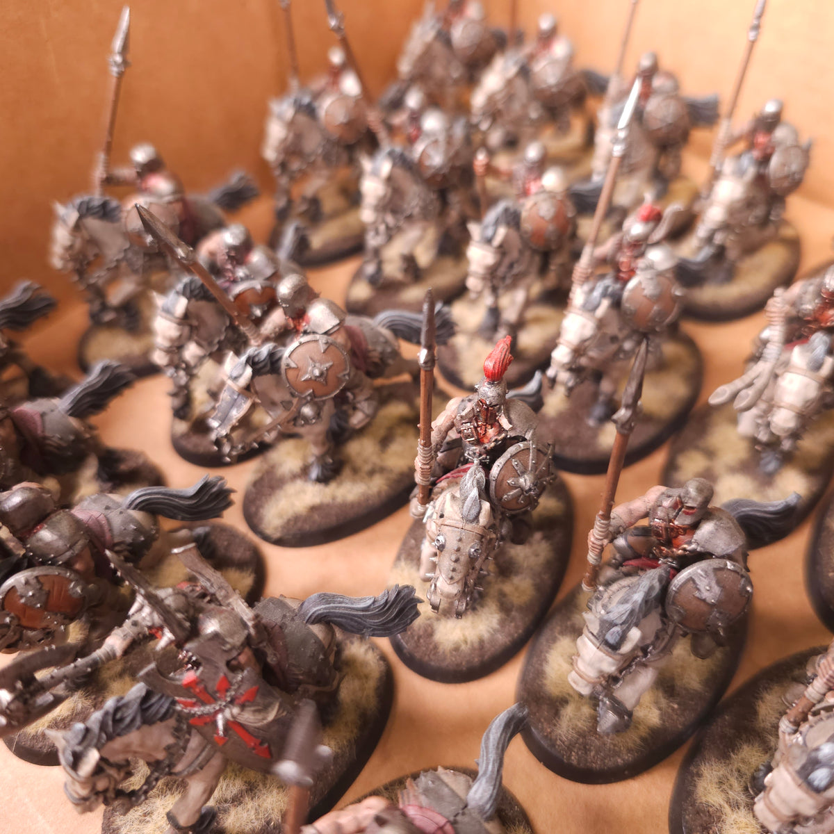 Age of Sigmar / The Old World - Slaves to Darkness / Warriors of Chaos - Painted Marauder Cavalry