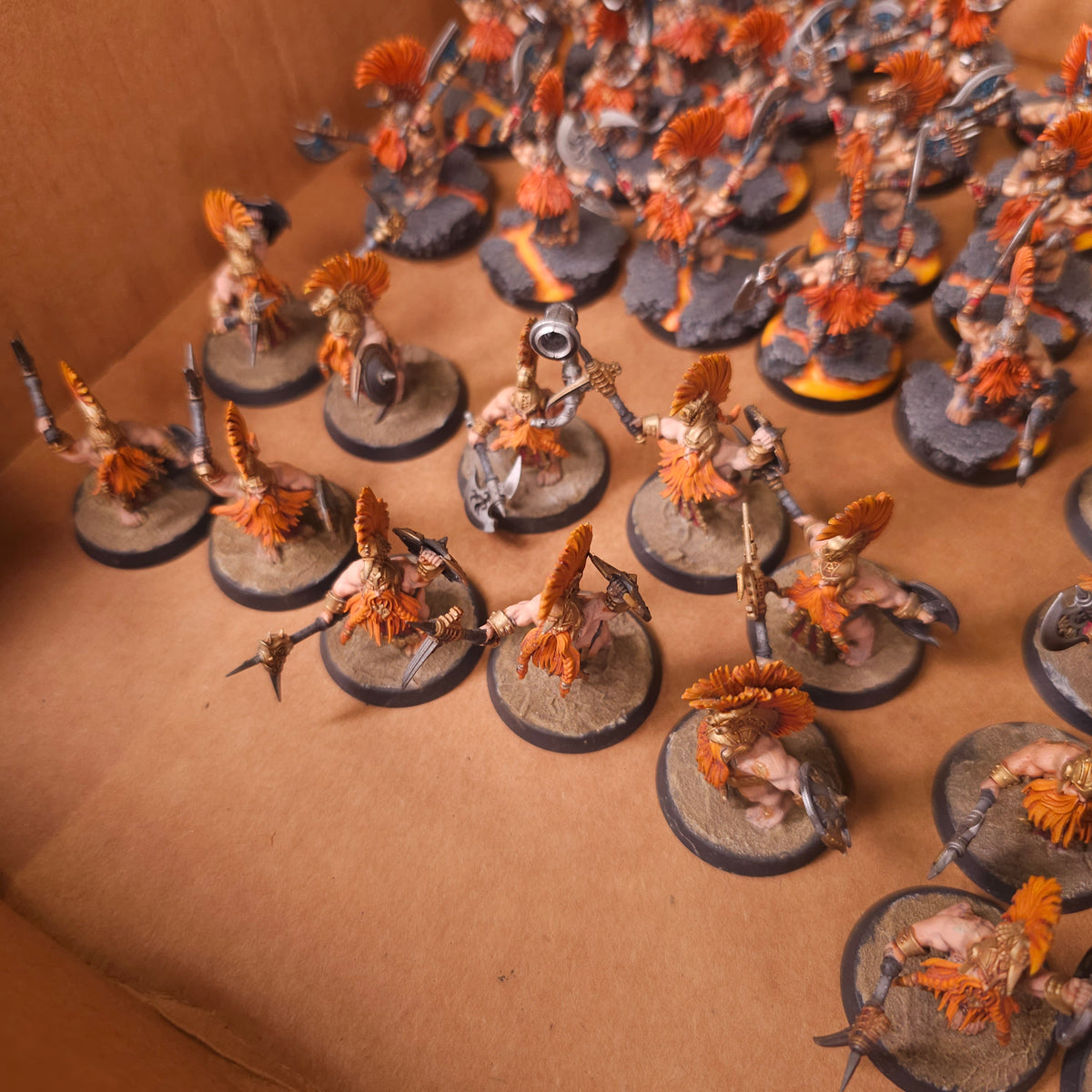 Age of Sigmar - Fyreslayers - Painted Vulkite Berzerker Horde