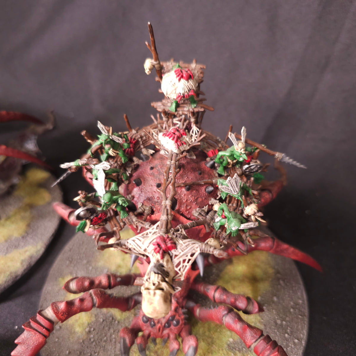 Age of Sigmar - Gloomspite Gitz - Painted Arachnarok Spider Collection