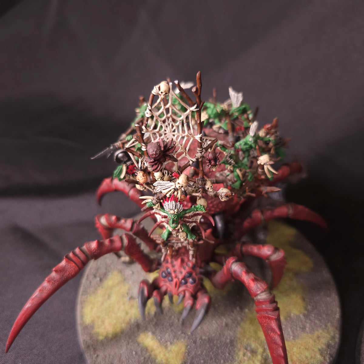 Age of Sigmar - Gloomspite Gitz - Painted Arachnarok Spider Collection
