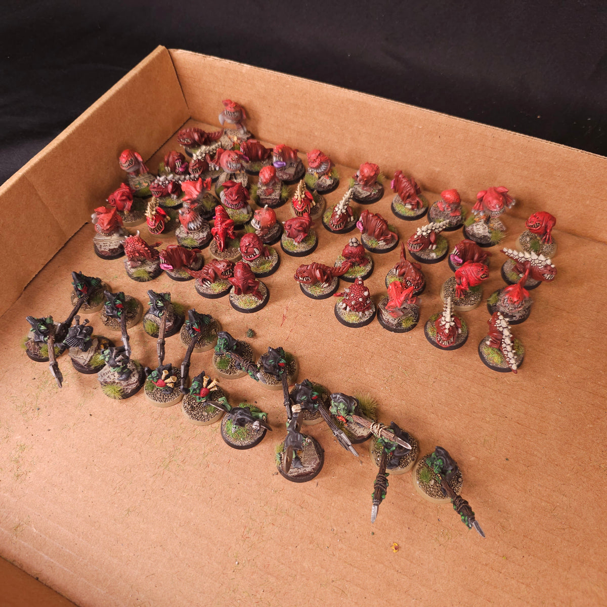 Age of Sigmar - Gloomspite Gitz - Painted Squig Herd and Goblin Herders