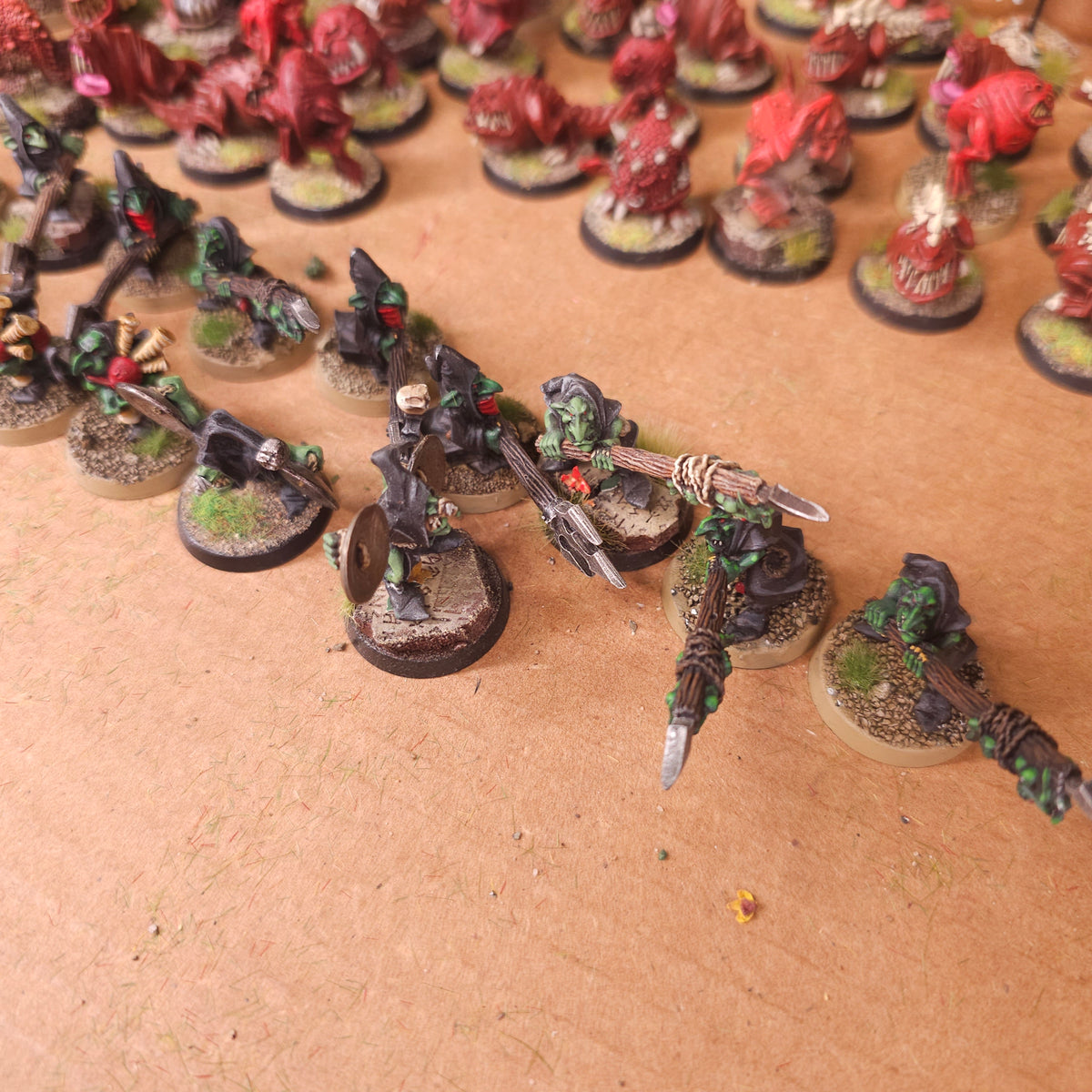 Age of Sigmar - Gloomspite Gitz - Painted Squig Herd and Goblin Herders