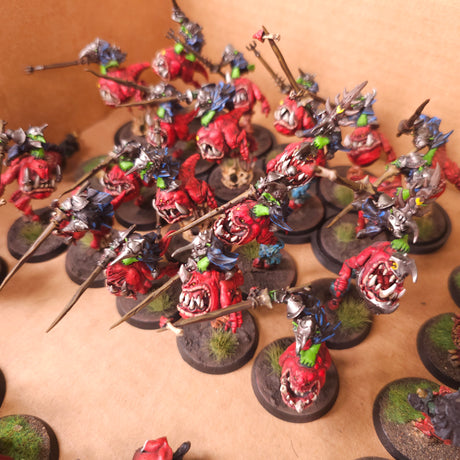Age of Sigmar - Gloomspite Gitz - Painted Boingrot Bounderz and Squig Hoppers