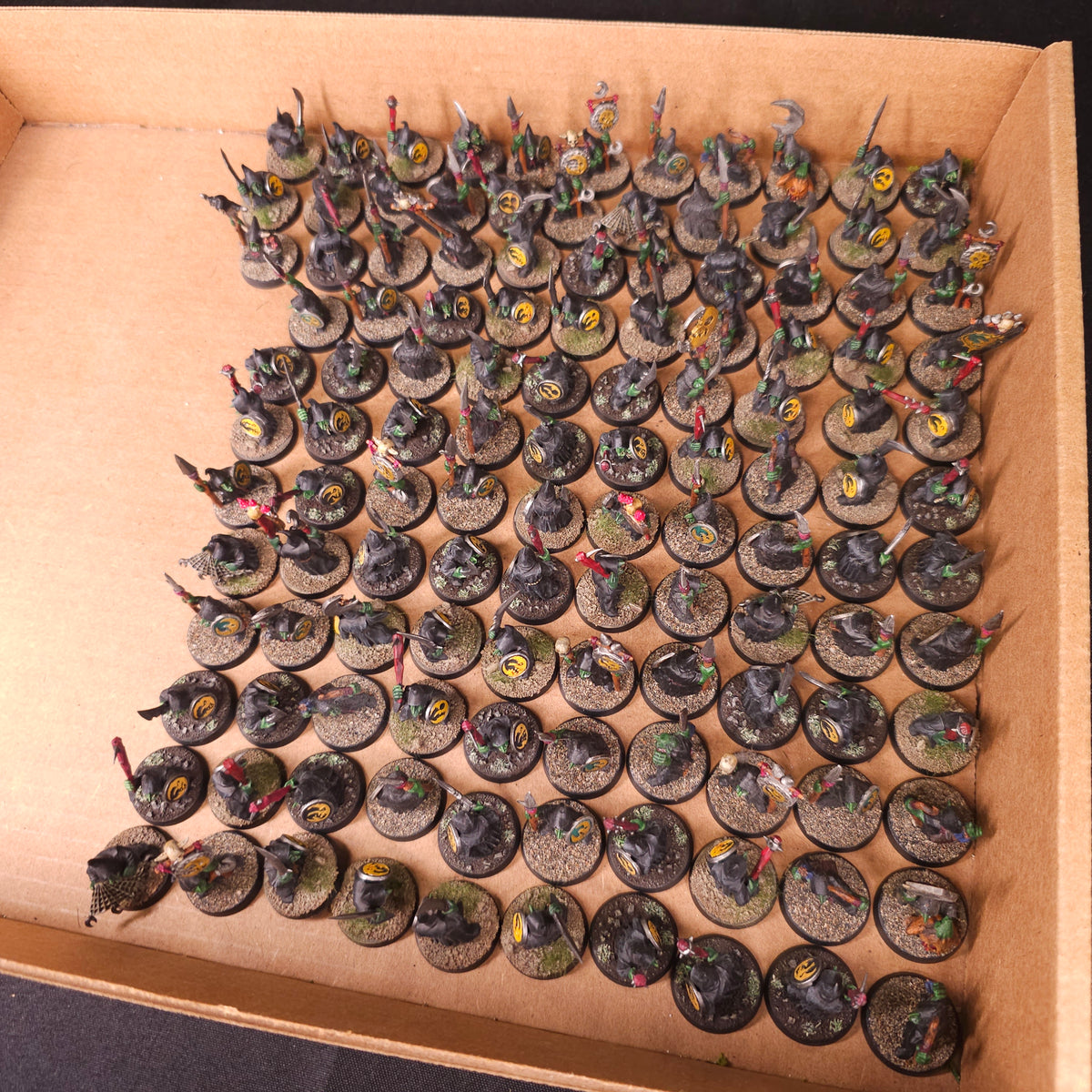 Age of Sigmar / The Old World - Gloomspite Gitz / Orc & Goblin Tribes - Painted Night Goblin Melee Horde