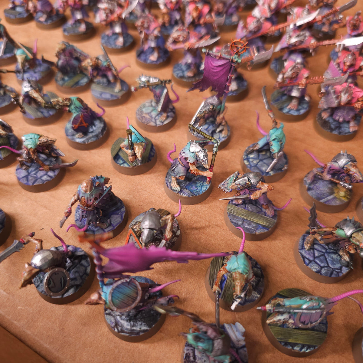 Age of Sigmar - Skaven - Pink And Purple Infantry