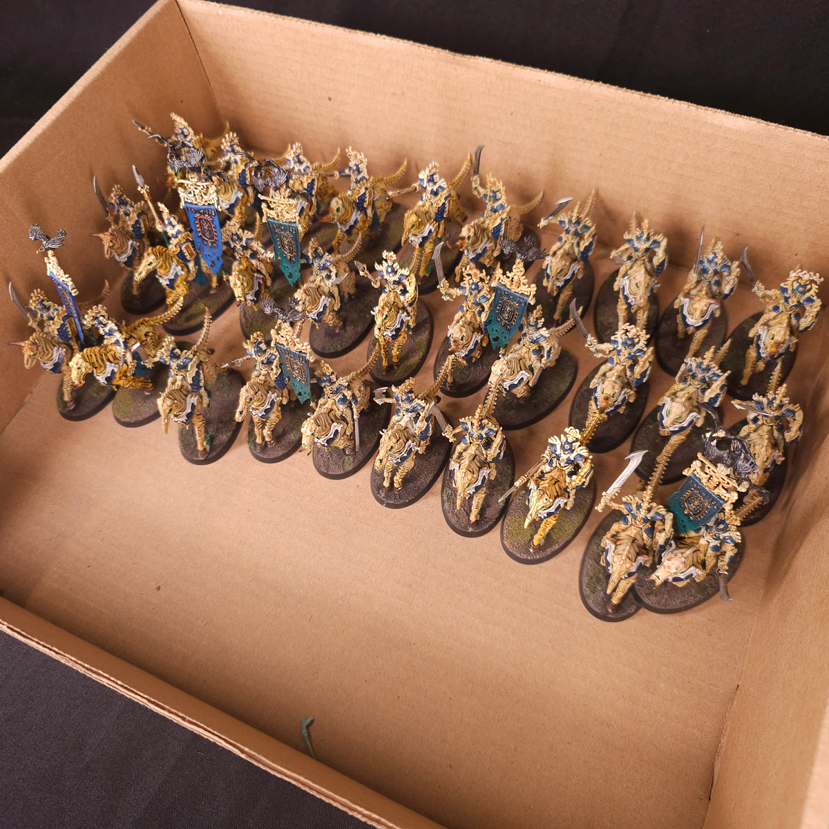 Age of Sigmar - Ossiarch Bonereapers - Painted Kavalos Deathriders
