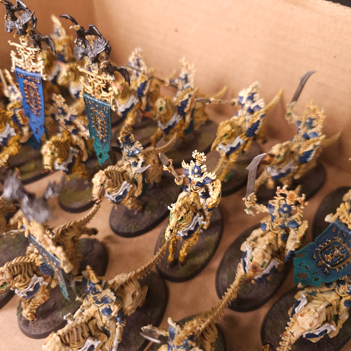Age of Sigmar - Ossiarch Bonereapers - Painted Kavalos Deathriders