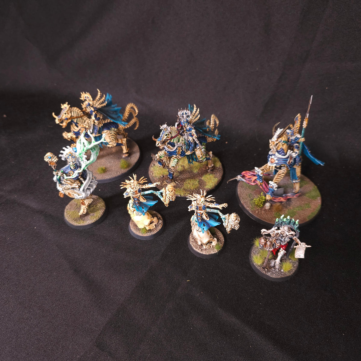 Age of Sigmar - Ossiarch Bonereapers - Painted Mounted Leaders and Mortisans