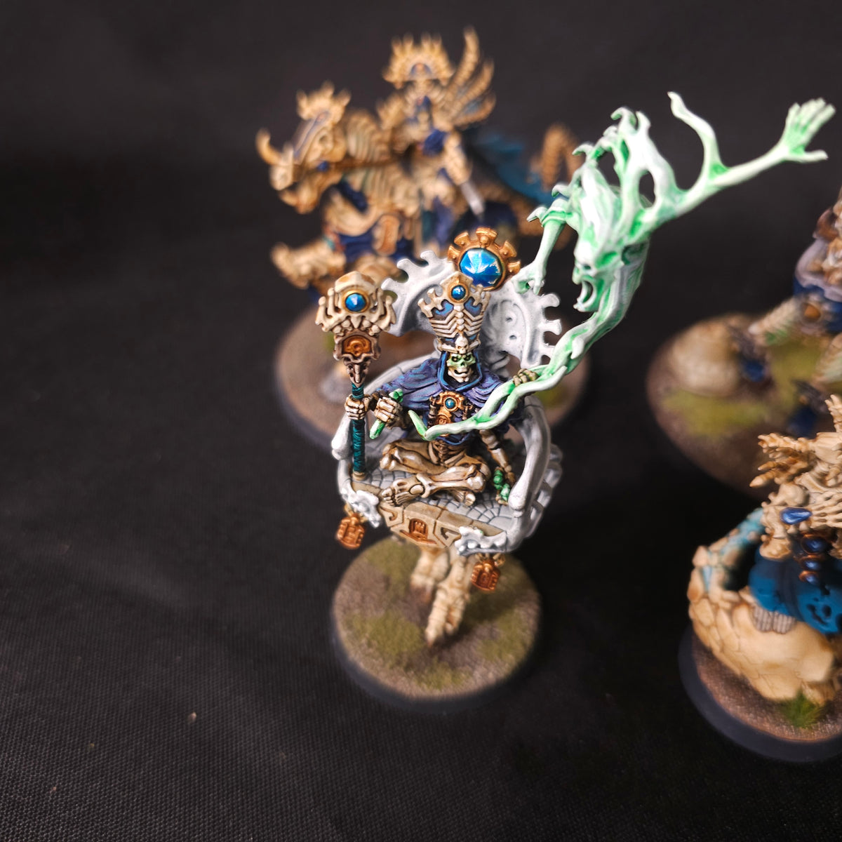 Age of Sigmar - Ossiarch Bonereapers - Painted Mounted Leaders and Mortisans