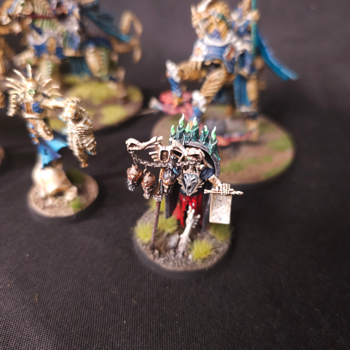 Age of Sigmar - Ossiarch Bonereapers - Painted Mounted Leaders and Mortisans