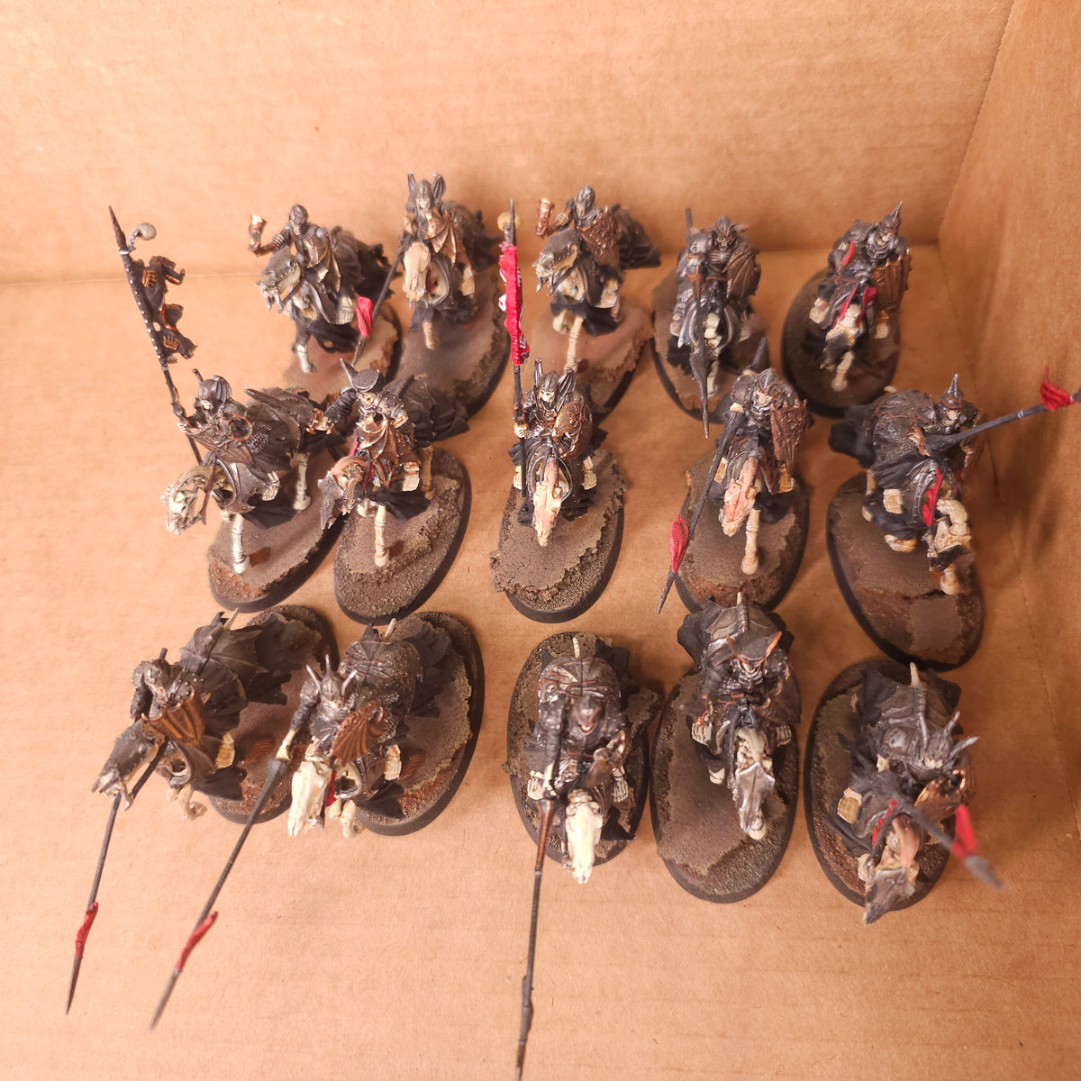 Age of Sigmar / The Old World - Soulblight Gravelords / Vampire Counts - Painted Black Knight Cavalry