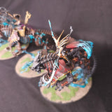 Age of Sigmar - Ossiarch Bonereapers and Soulblight Gravelords - Three Painted Mortarch Centerpieces