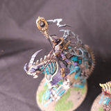 Age of Sigmar - Ossiarch Bonereapers and Soulblight Gravelords - Three Painted Mortarch Centerpieces