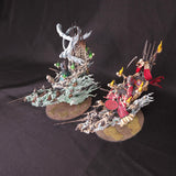Age of Sigmar / The Old World - Soulblight Gravelords / Vampire Counts - Painted Coven Throne and Mortis Engine