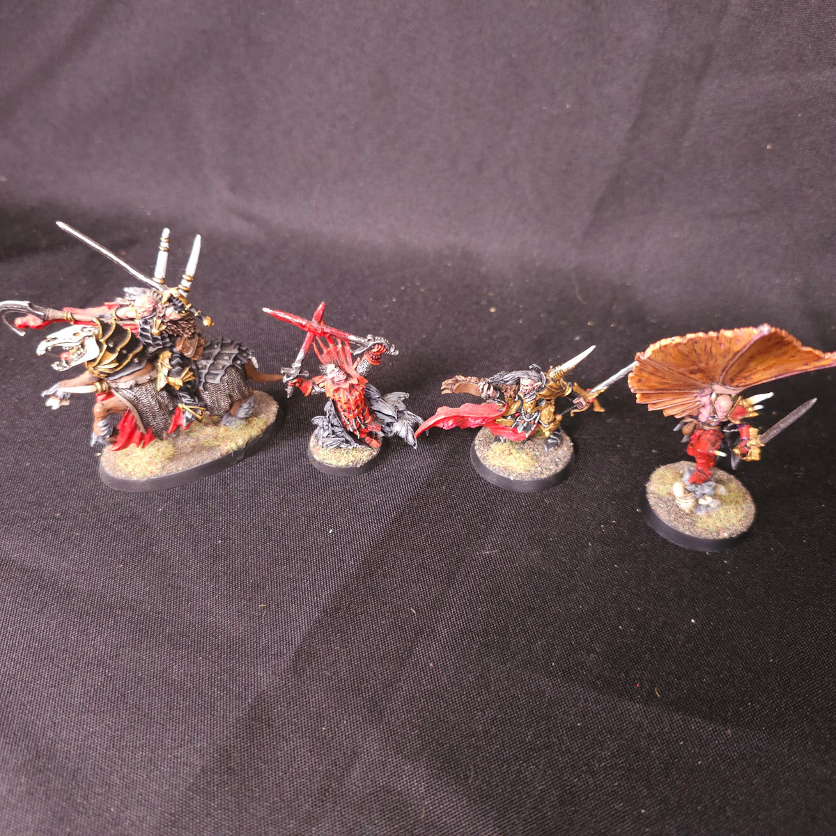 Age of Sigmar / The Old World - Soulblight Gravelords / Vampire Counts - Four Painted Classic Metal Vampire Characters