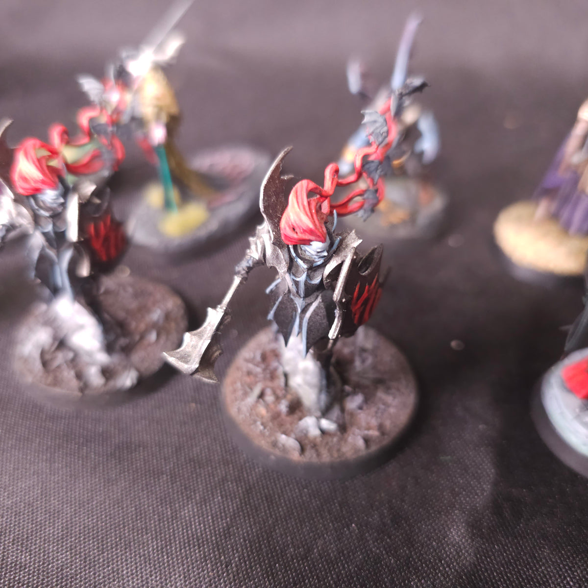 Age of Sigmar / The Old World - Soulblight Gravelords / Vampire Counts - Painted Vampire and Necromancer Characters