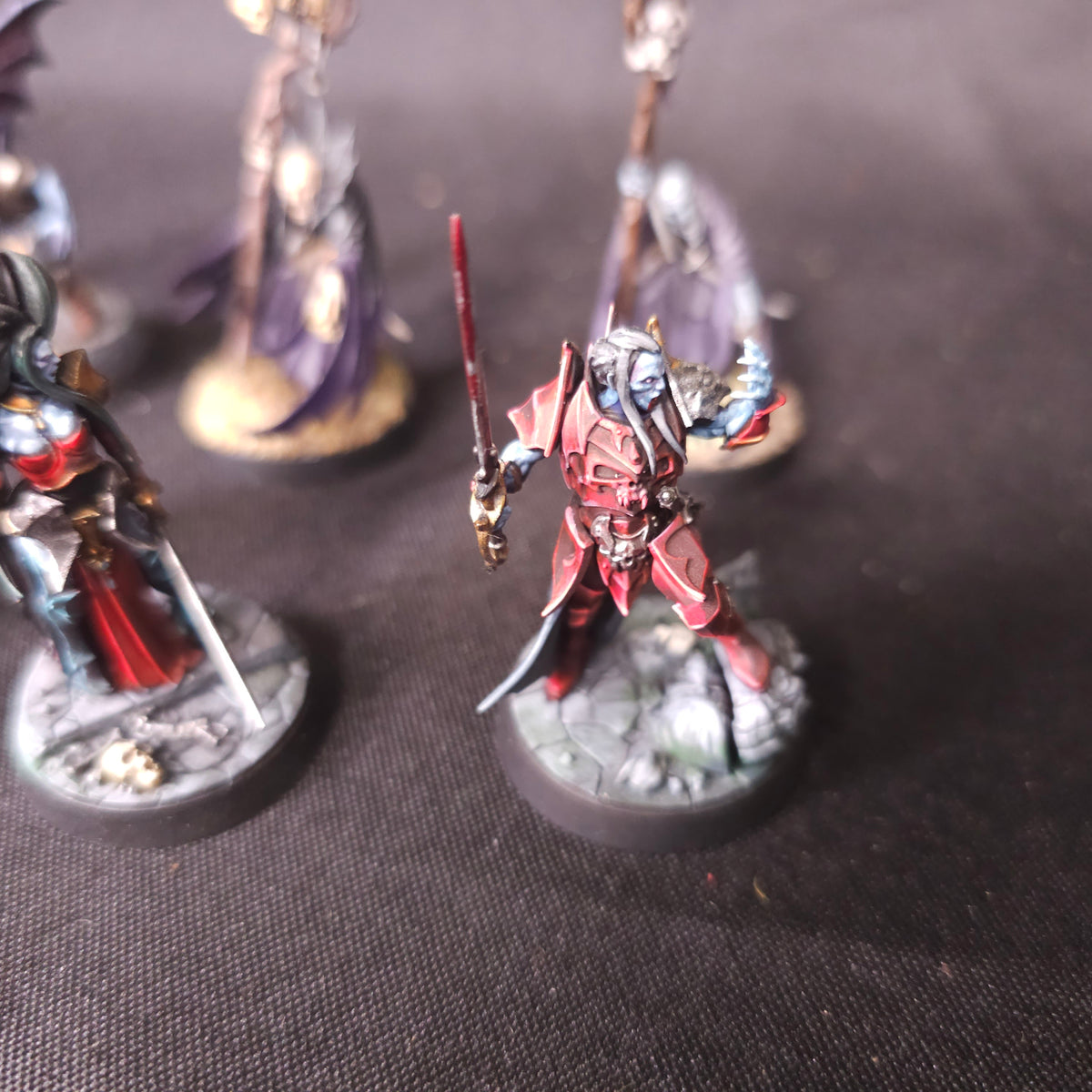 Age of Sigmar / The Old World - Soulblight Gravelords / Vampire Counts - Painted Vampire and Necromancer Characters
