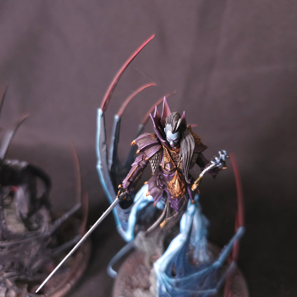 Age of Sigmar - Soulblight Gravelords - Painted Lauka Vai and Vengorian Lord