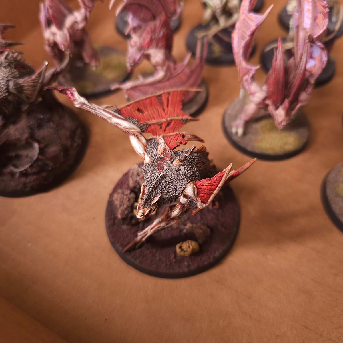 Age of Sigmar - Soulblight Gravelords and Flesh-eater Courts - Painted Mixed Winged Death Creatures