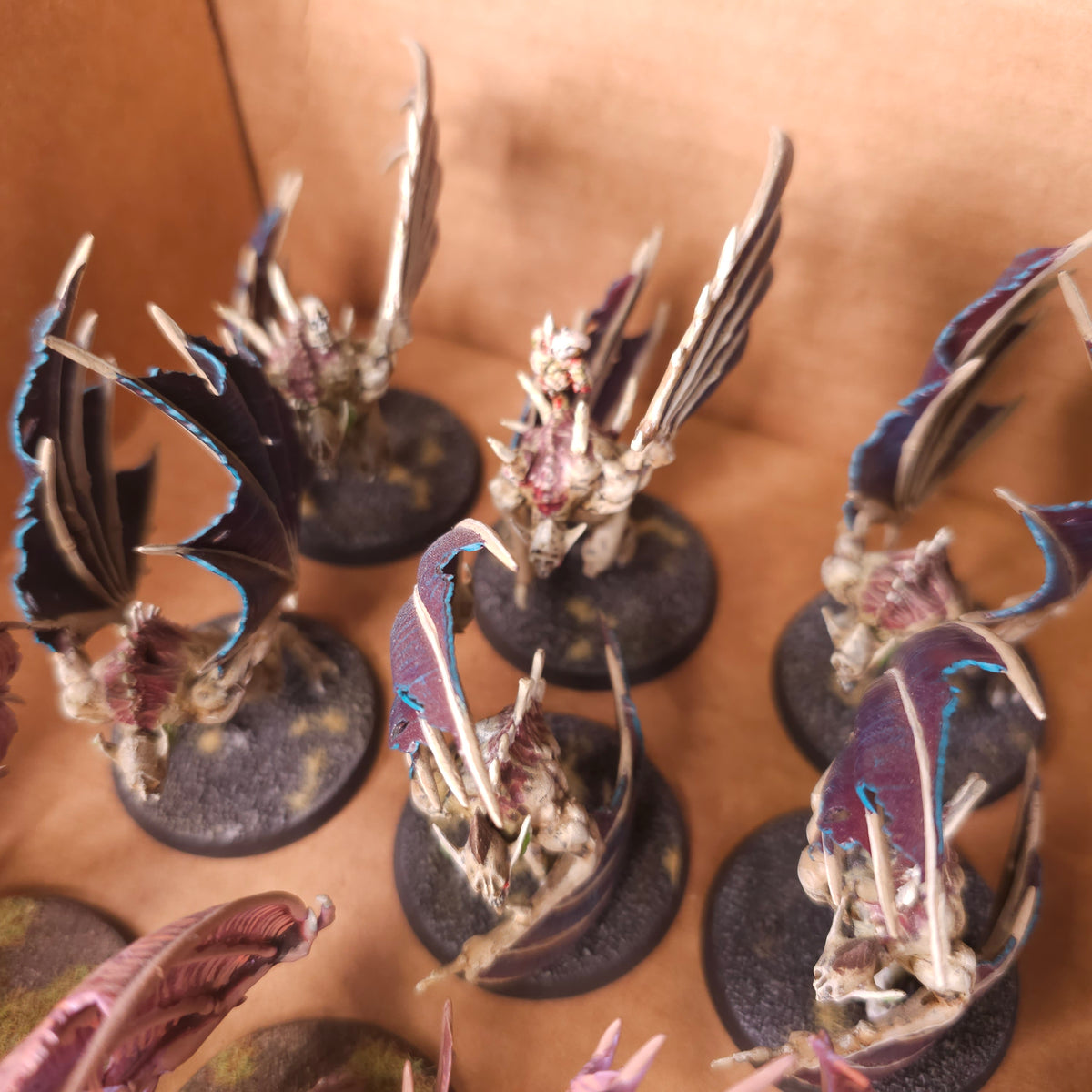 Age of Sigmar - Soulblight Gravelords and Flesh-eater Courts - Painted Mixed Winged Death Creatures